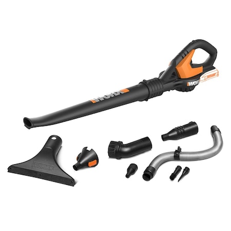 Worx Battery Powered Handheld Leaf Blower & Sweeper Kit, Bare Tool WG545.9